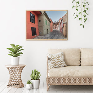 Transylvania historic buildings at dawn | Photo Art Print fine art photographic print