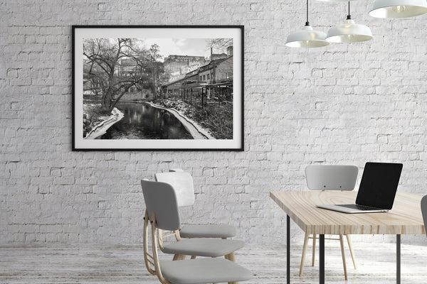Trendy district on the Akerselva river Oslo Norway | Photo Art Print fine art photographic print