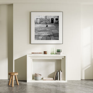 Venice boy sitting beside his football | Photo Art Print fine art photographic print