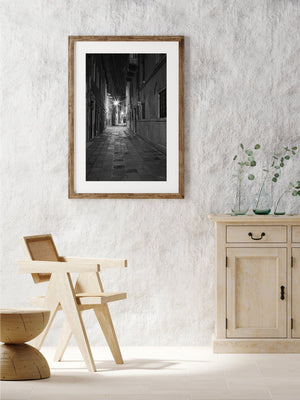 Venice laneway late at night | Photo Art Print fine art photographic print