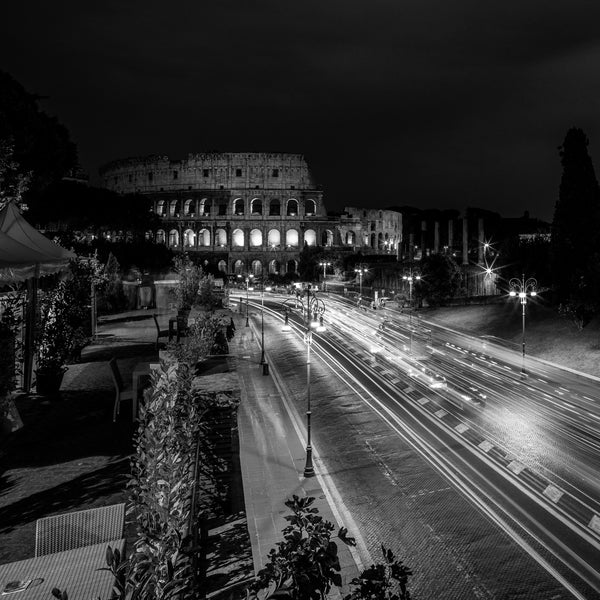 View of the Roman colosseum at night | Photo Art Print fine art photographic print