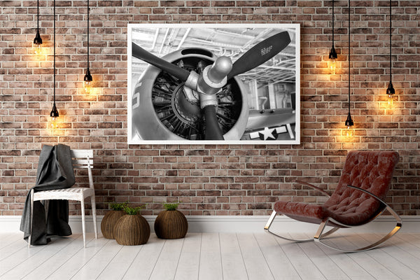 WWII American Fighter Plane Engine | Photo Art Print fine art photographic print