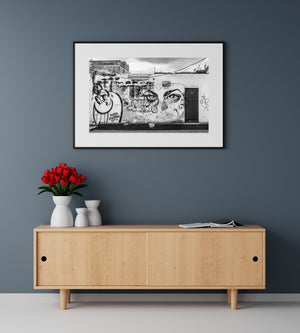 Wall art and graffiti covered wall Havana | Photo Art Print fine art photographic print