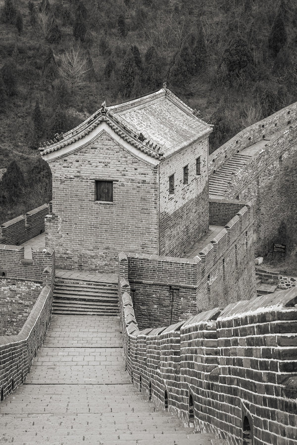 Wall of China guard station house | Photo Art Print fine art photographic print