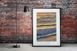 Warme gloed over oceaangolven | Foto Kunstprint Fine Art fotografische afdruk