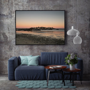 Warm Maine Coastal Community Sunset | Photo Art Print fine art photographic print