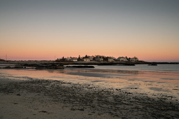 Warm Maine Coastal Community Sunset | Photo Art Print fine art photographic print