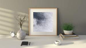 Water droplet texture pattern of water crashing | Photo Art Print fine art photographic print