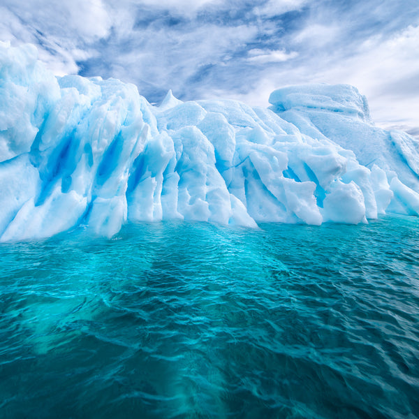 Wierd natural abstract patterns on the Antarctic iceberg | Photo Art Print fine art photographic print