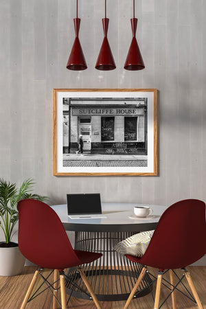 Woman walks by Sutcliffe House Dublin Ireland | Photo Art Print fine art photographic print