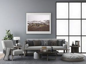 Wooden building at Whalers Bay Deception Island Port Foster | Photo Art Print fine art photographic print