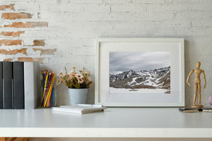 Helicopter in Cold Air of Martial Mountains  | Photo Art Print fine art photographic print