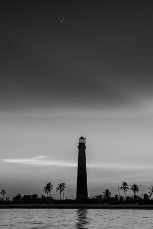 Moon over Dry Tortugas Lighthouse | Photo Art Print fine art photographic print
