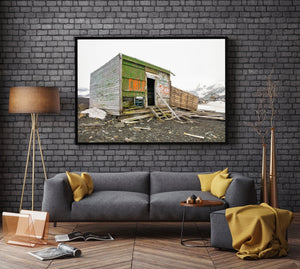 Abandoned Cabin at Whalers Bay Antarctica fine art photographic print