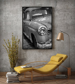 Timeless Classic Car Abandoned on Uruguay Streets | Photo Art Print fine art photographic print