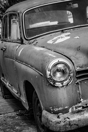 Timeless Classic Car Abandoned on Uruguay Streets | Photo Art Print fine art photographic print