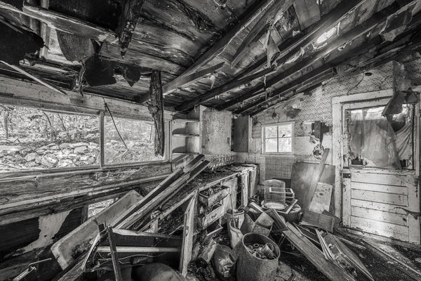 Stony Dell Resort Abandoned Kitchen Rustic Charm | Photo Art Print fine art photographic print
