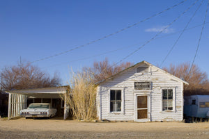 Abandoned Market Trailer and Old Car Wistful Charm | Photo Art Print fine art photographic print