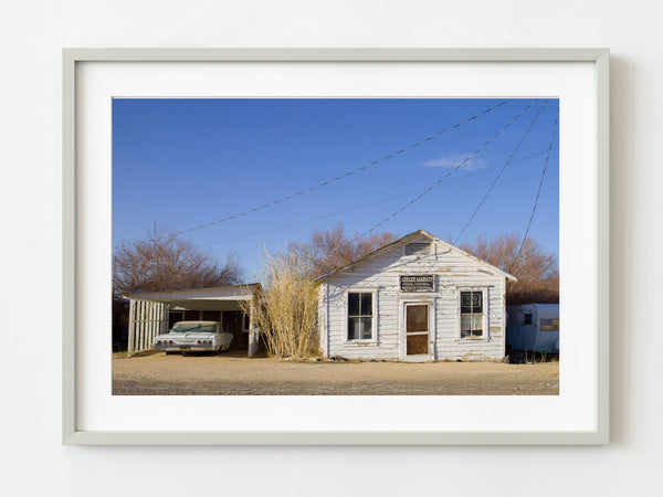 Abandoned Market Trailer and Old Car Wistful Charm | Photo Art Print fine art photographic print