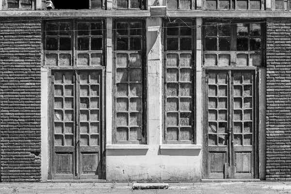 Ornate Boarded-Up Doors and Windows Abandoned and Beautiful | Photo Art Print fine art photographic print