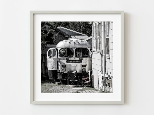 Abandoned Yet Unforgettable Bus Amidst Natures Serenity | Photo Art Print fine art photographic print
