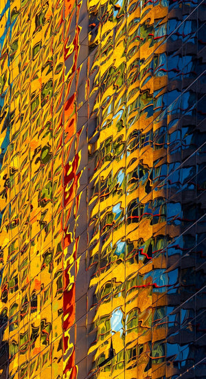 Manhattan Skyscrapers Dance in Abstract Reflections' Embrace | Photo Art Print fine art photographic print