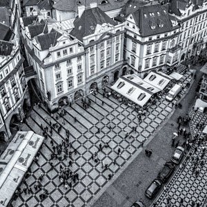 Old Prague Unveiled in Stunning Aerial View | Photo Art Print fine art photographic print