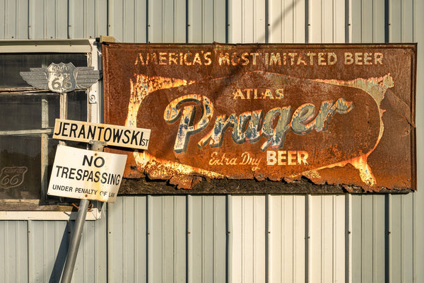 Iconic Route 66 Sign for America's Most Imitated Beer | Photo Art Print fine art photographic print