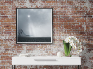 Antarctic Snow Cliffs Sun Rays Illuminating | Photo Art Print fine art photographic print