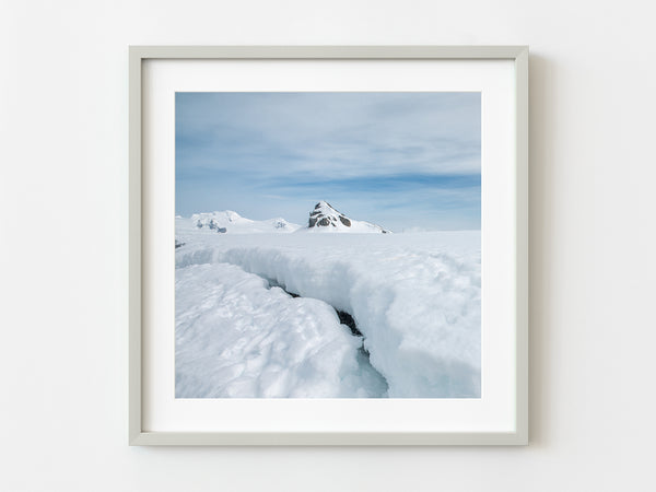 Antarctica Landscape Splendor Snow Peaks and Vast Ice Expanse | Photo Art Print fine art photographic print