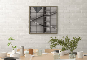 Modern Glass Building Staircase Sleek Architecture | Photo Art Print fine art photographic print