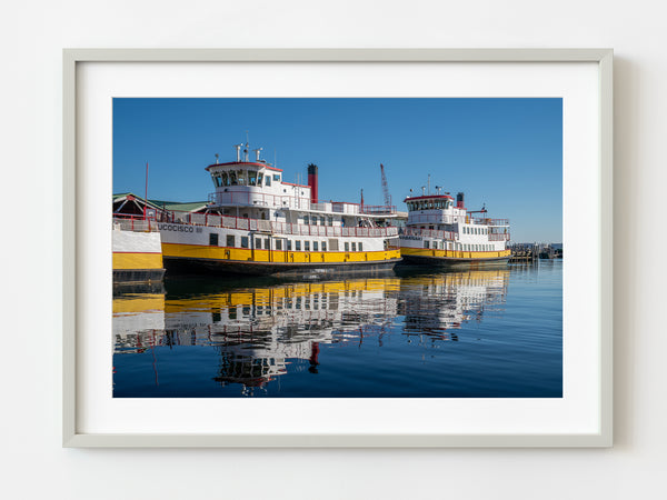 Aucocisco III and Wabanaki ferry boats Maine | Photo Art Print fine art photographic print