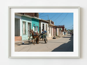 Authentic horse drawn buggy in Cuba | Photo Art Print fine art photographic print