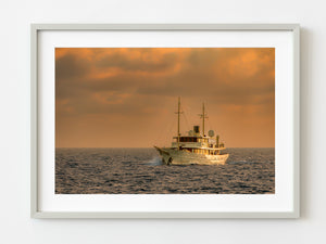 Beautiful classic yacht in the Bahamas | Photo Art Print fine art photographic print