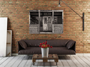 Boarded up farmhouse in rural Romania | Photo Art Print fine art photographic print