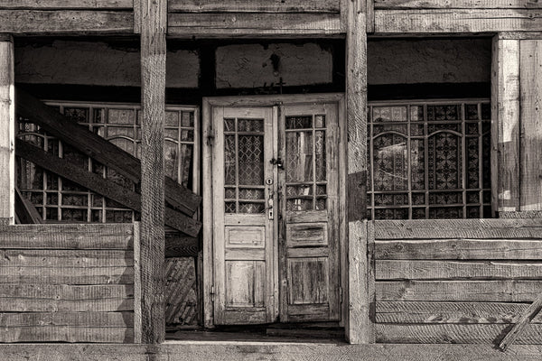 Boarded up farmhouse in rural Romania | Photo Art Print fine art photographic print