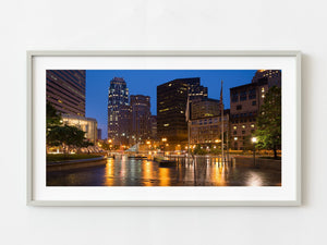 Boston financial district at dusk | Photo Art Print fine art photographic print
