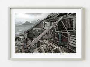 Broken down old boat house Lofoten Norway | Photo Art Print fine art photographic print