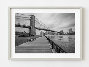 Brooklyn Bridge East River Boardwalk New York City 2005 | Photo Art Print fine art photographic print