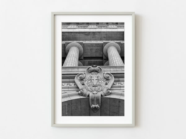 Buenos Aires classical columns architecture detail | Photo Art Print fine art photographic print
