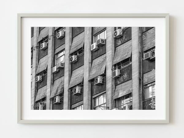 Buenos Aires old apartment building with air conditioners | Photo Art Print fine art photographic print