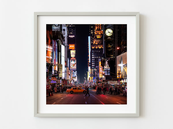 Busy New York City streets at night | Photo Art Print fine art photographic print