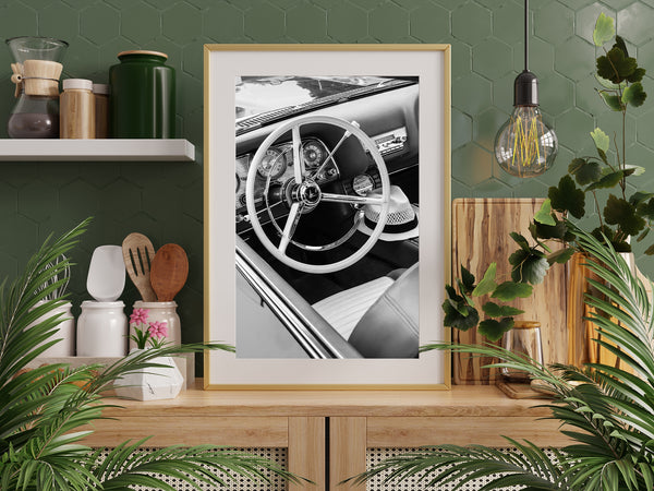 Classic 1959 Ford Thunderbird Car Interior | Photo Art Print fine art photographic print