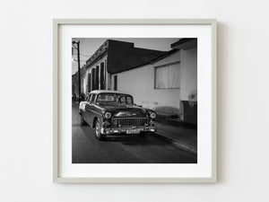 Classic car at dusk parked on the street Trinidad Cuba | Photo Art Print fine art photographic print