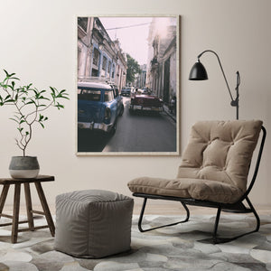 Classic cars passing by the streets of Old Havana | Photo Art Print fine art photographic print
