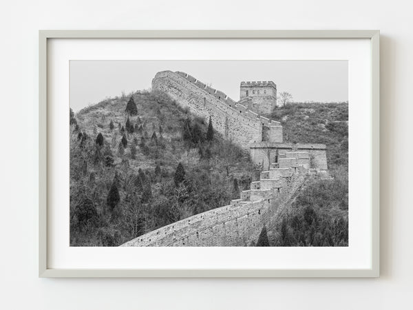 Climbing the Great Wall of China in fall | Photo Art Print fine art photographic print