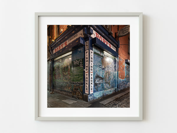 Closed shops on streets of Dublin | Photo Art Print fine art photographic print