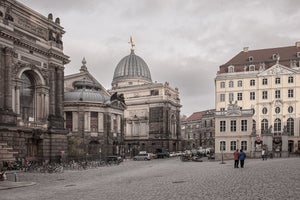 Courtyard with old German buildings | Photo Art Print fine art photographic print