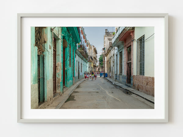 Crowd of people walking in the street Havana Cuba | Photo Art Print fine art photographic print