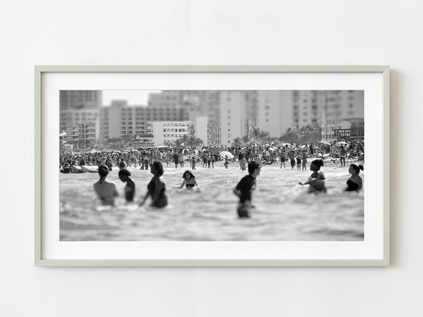 Crowds of people South Beach Florida | Photo Art Print fine art photographic print